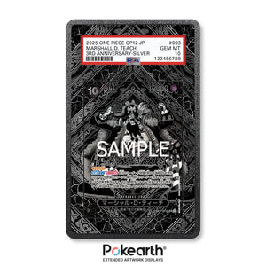 Marshall D. Teach OP09-093 Silver - Custodia con Artwork Esteso per Carte Gradate