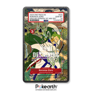 Roronoa Zoro OP01-025 - Graded Card Extended Artwork Display Case