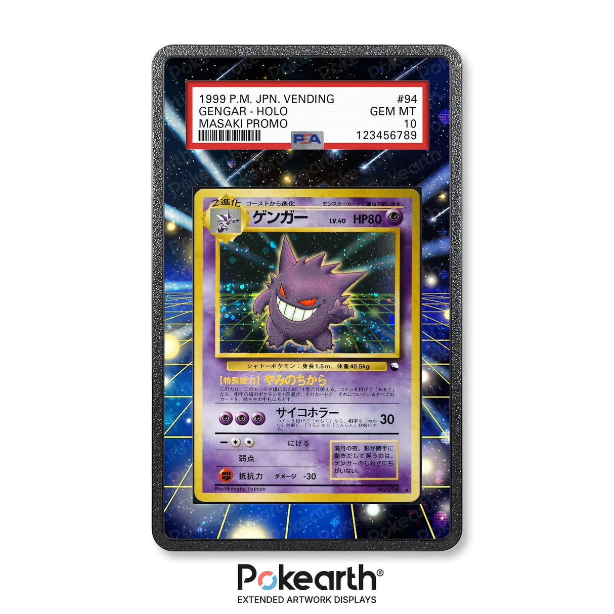 Gengar No. 094 Masaki Promo - Graded Card Extended Artwork Display Case
