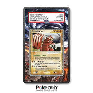Groudon ex 038 - Graded Card Extended Artwork Display Case