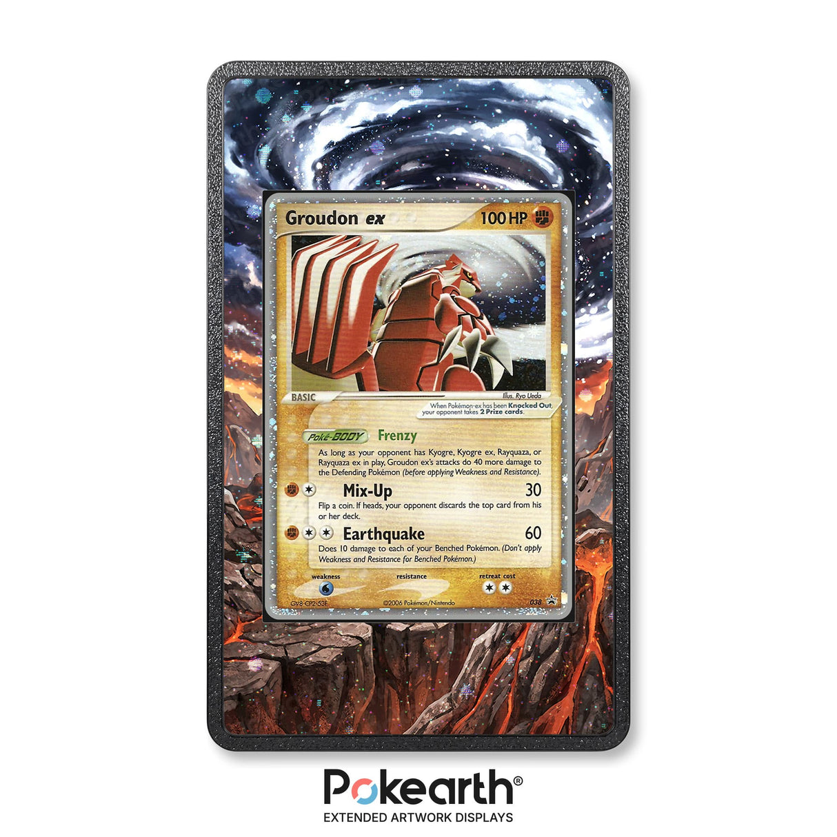 Groudon ex 038 - Pokémon Extended Artwork Display Case