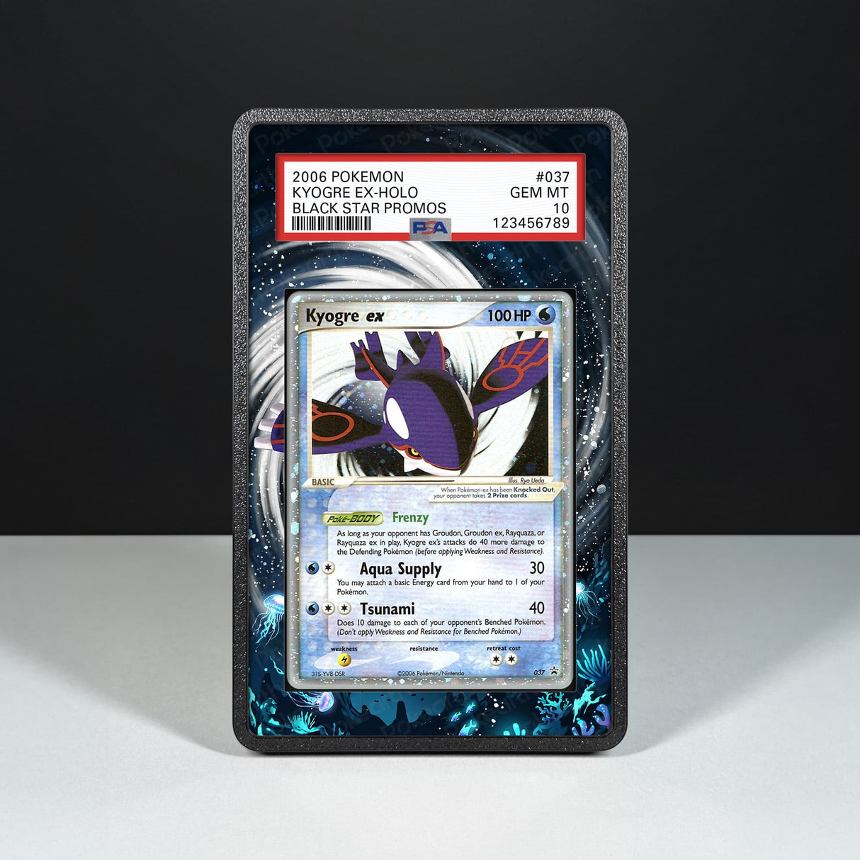 Kyogre ex 037 - Graded Card Extended Artwork Display Case