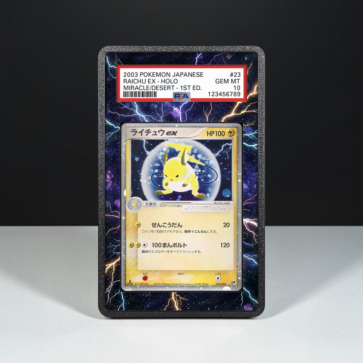 Raichu ex 023/053 - Graded Card Extended Artwork Display Case