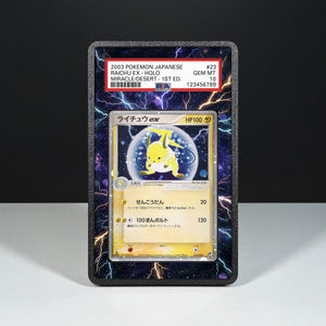 Raichu ex 023/053 - Graded Card Extended Artwork Display Case