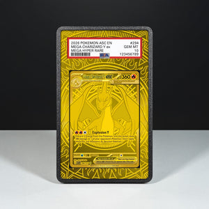 Mega Charizard Y ex 294/217 - Custodia con Artwork Esteso per Carte Gradate
