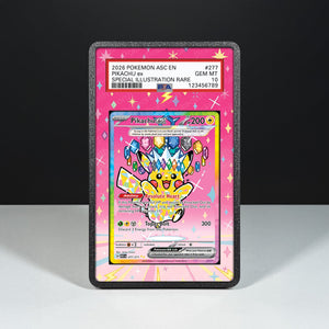 Pikachu ex 277/217 - Graded Card Extended Artwork Display Case