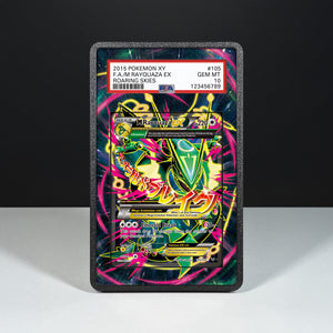 M Rayquaza EX 105/108 - Graded Card Extended Artwork Display Case