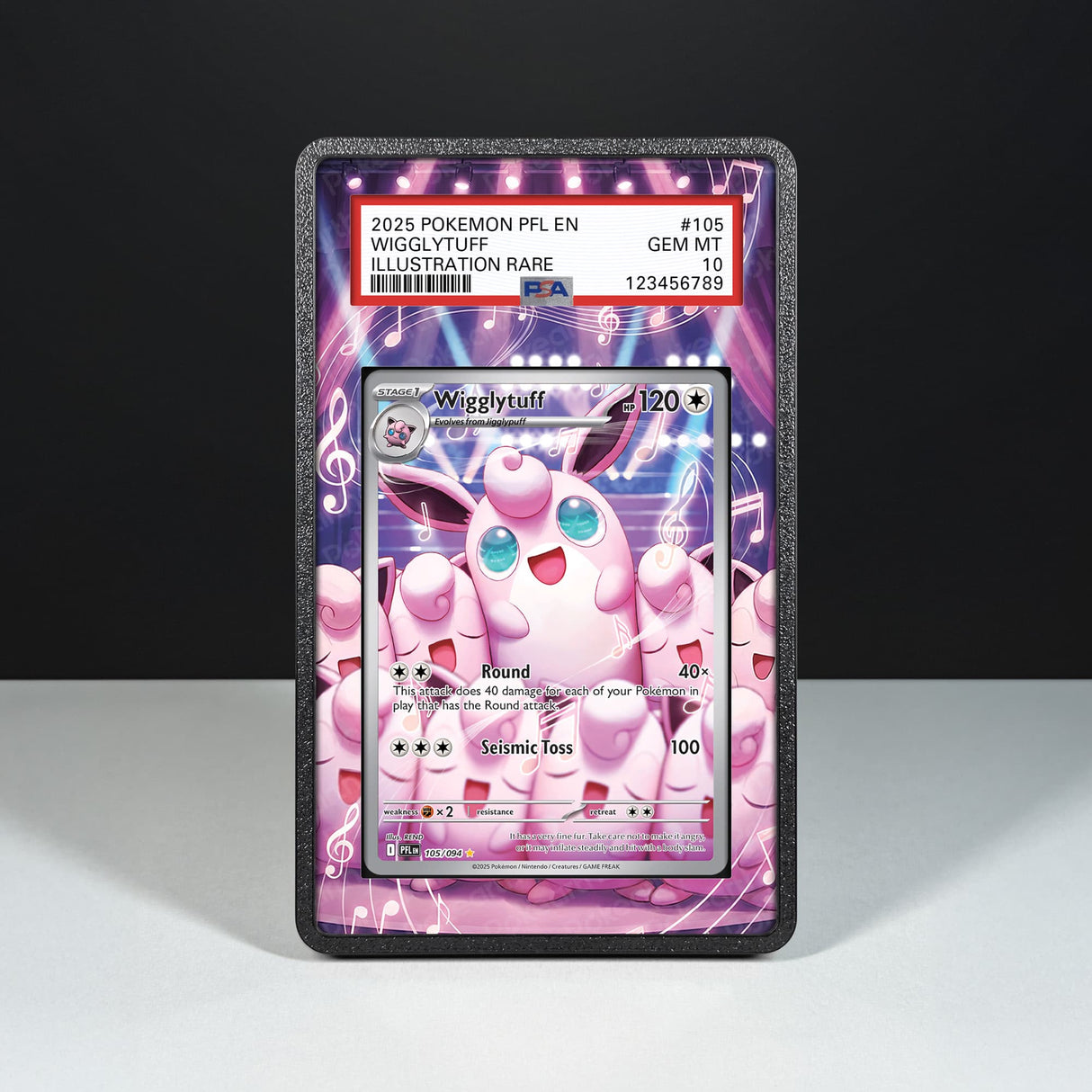Wigglytuff 105/094 - Custodia con Artwork Esteso per Carte Gradate