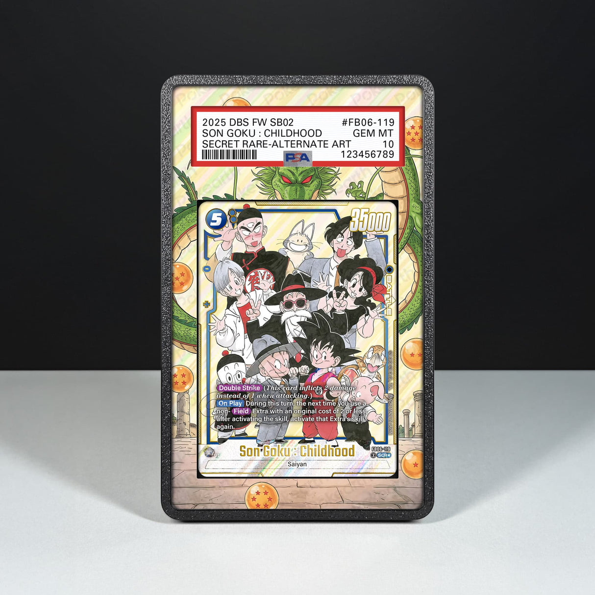 Son Goku : Childhood FB06-119 - Graded Card Extended Artwork Display Case