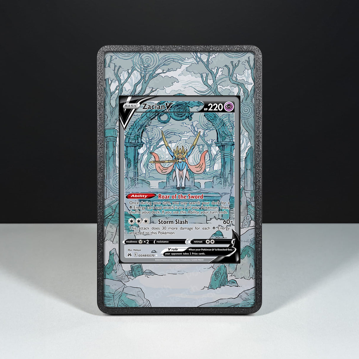 Zacian V GG48/GG70 - Custodia con Artwork Esteso per Carte Pokémon