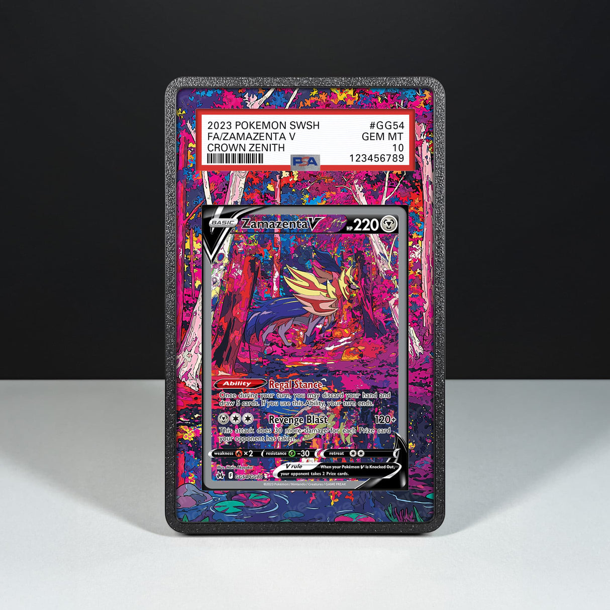 Zamazenta V GG54/GG70 - Custodia con Artwork Esteso per Carte Gradate