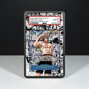 Portgas D. Ace Manga OP13-119 - Graded Card Extended Artwork Display Case