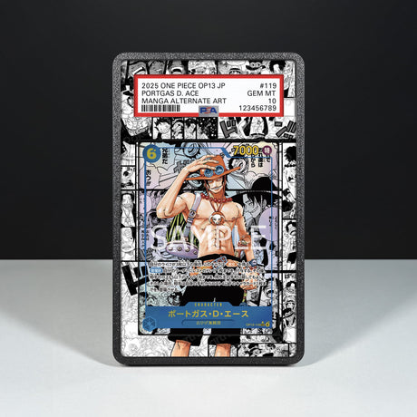 Portgas D. Ace Manga OP13-119 - Hülle mit erweitertem Artwork für gegradete Karten