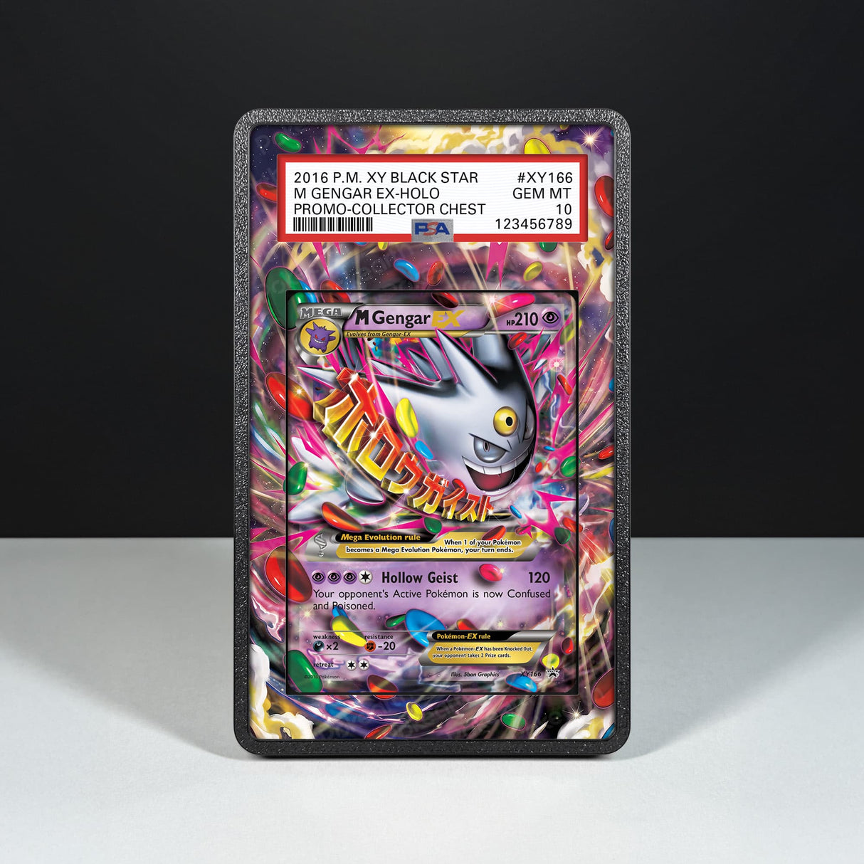M Gengar EX XY166 - Graded Card Extended Artwork Display Case