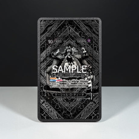 Marshall D. Teach OP09-093 Silver – Kartenhülle mit erweitertem Artwork für One Piece-Karten