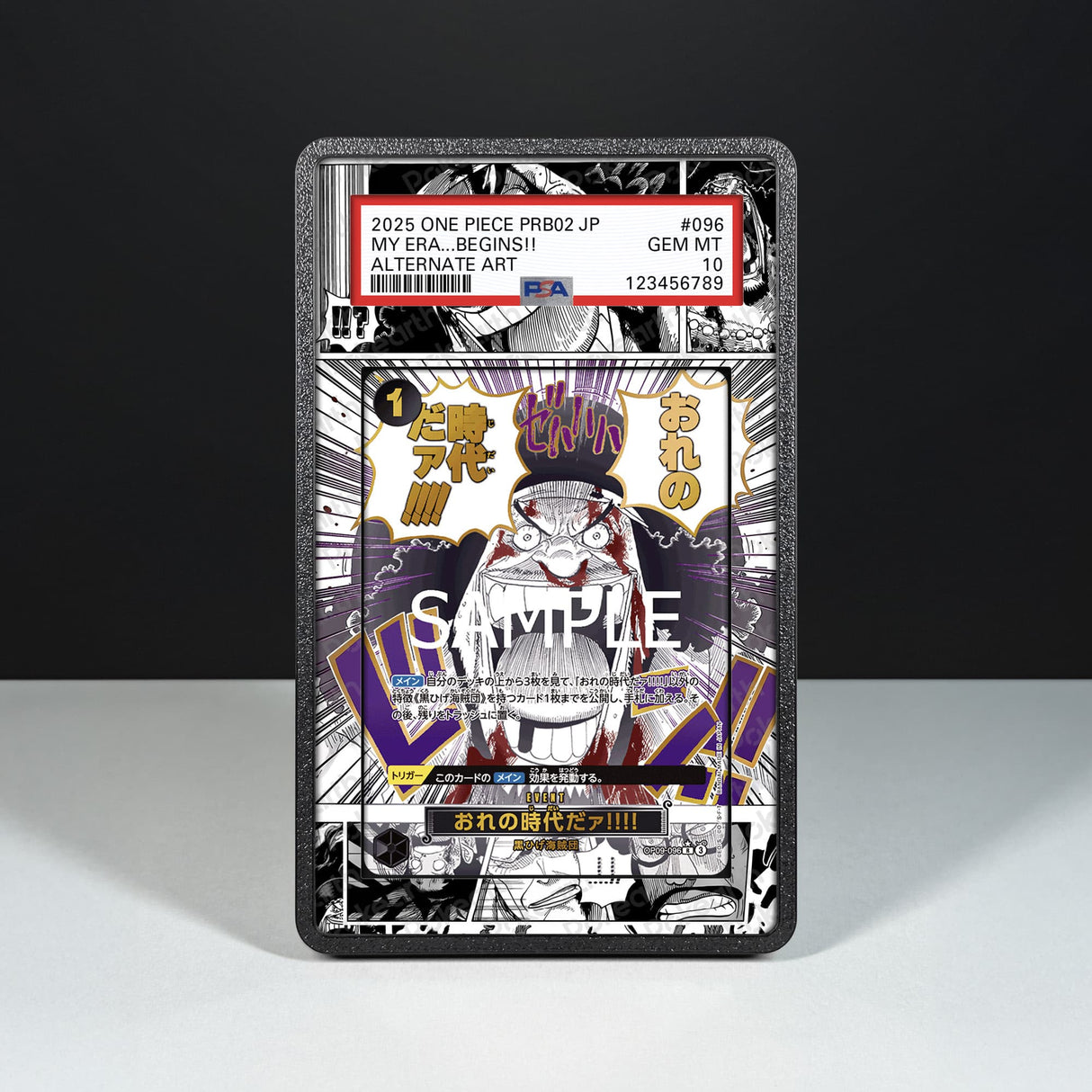 My Era...Begins!! OP09-096 - Graded Card Extended Artwork Display Case