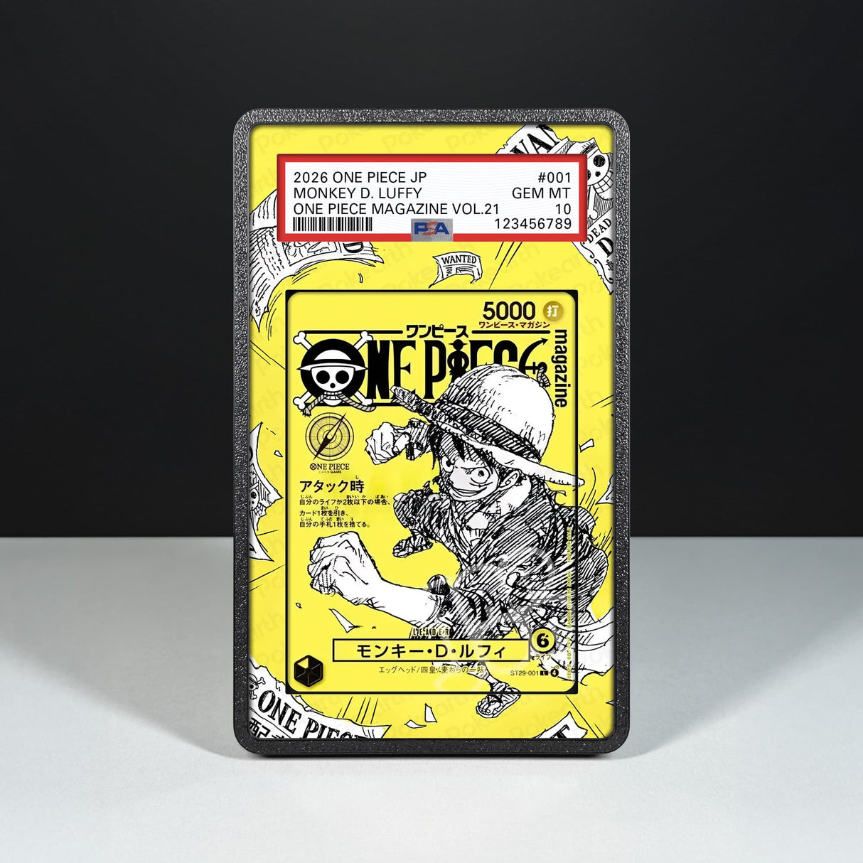 Monkey D. Luffy ST29-001 - Custodia con Artwork Esteso per Carte Gradate