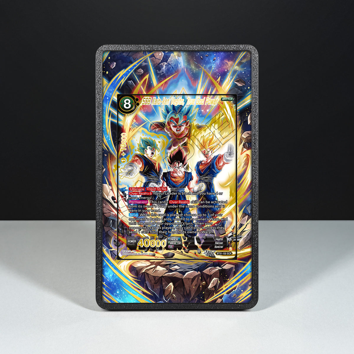 SSB Kaio-ken Vegito, Wahre Gottkraft BT31-150 - Hülle mit erweitertem Artwork für Dragon Ball-Karten