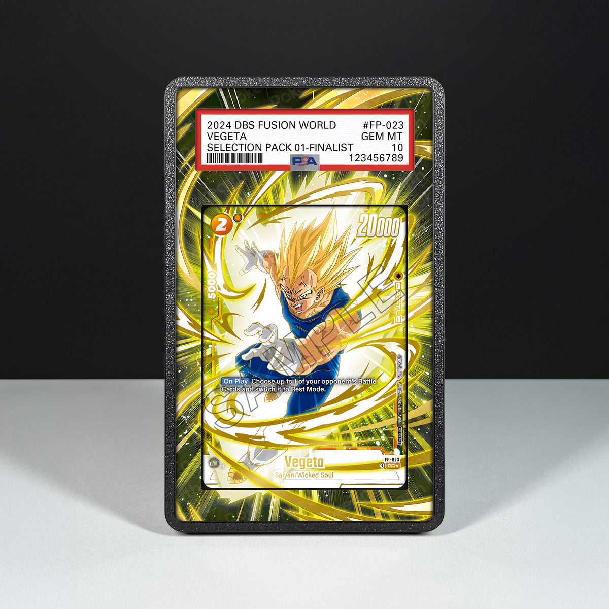 Vegeta FP-023 – Hülle mit erweitertem Artwork für bewertete Karten