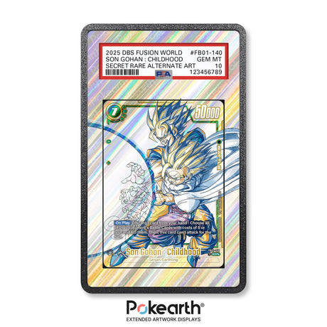 Son Gohan : Childhood FB01-140 - Graded Card Extended Artwork Display Case - Display Case Extended Artwork Pokearth