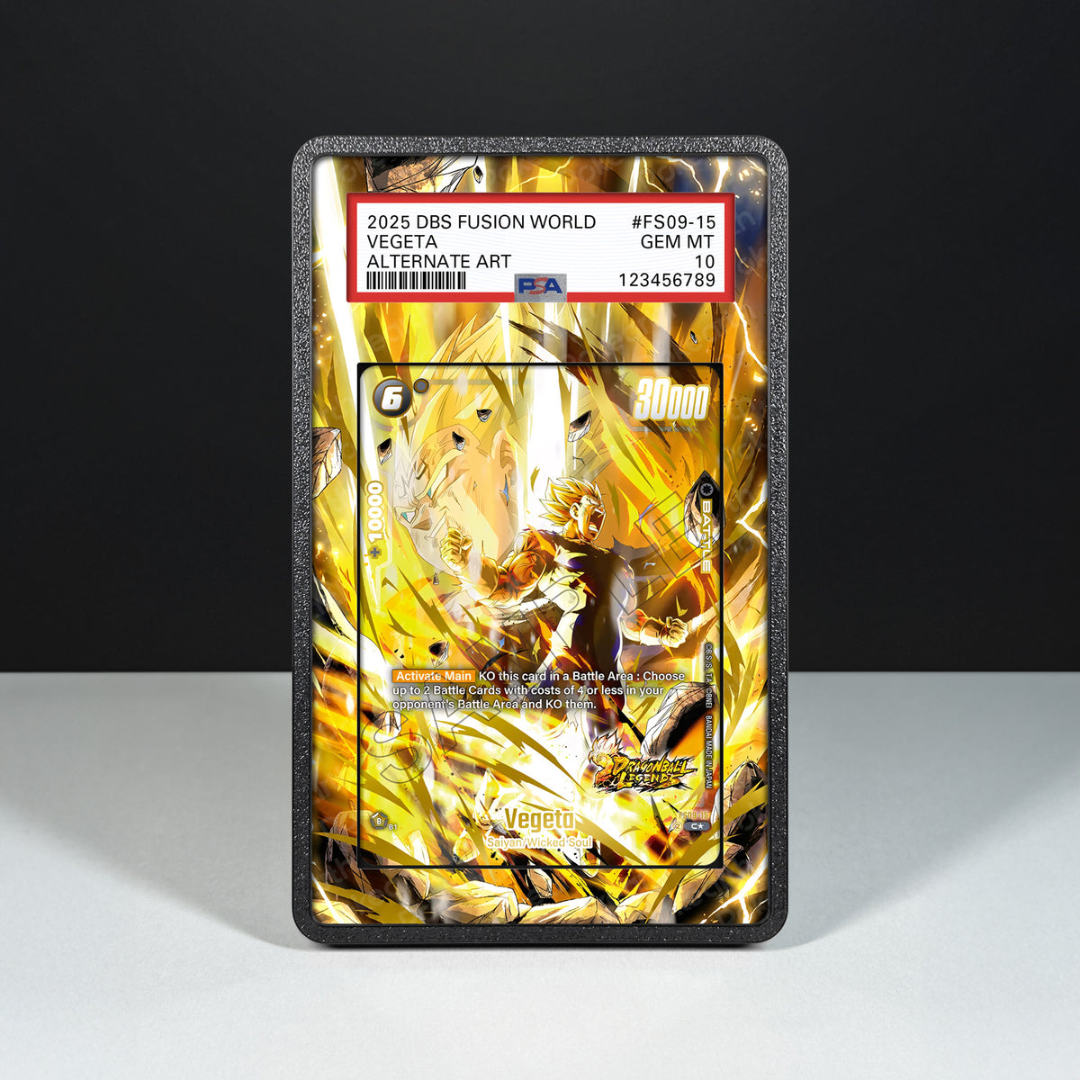 Vegeta FS09-15 – Hülle mit erweitertem Artwork für bewertete Karten