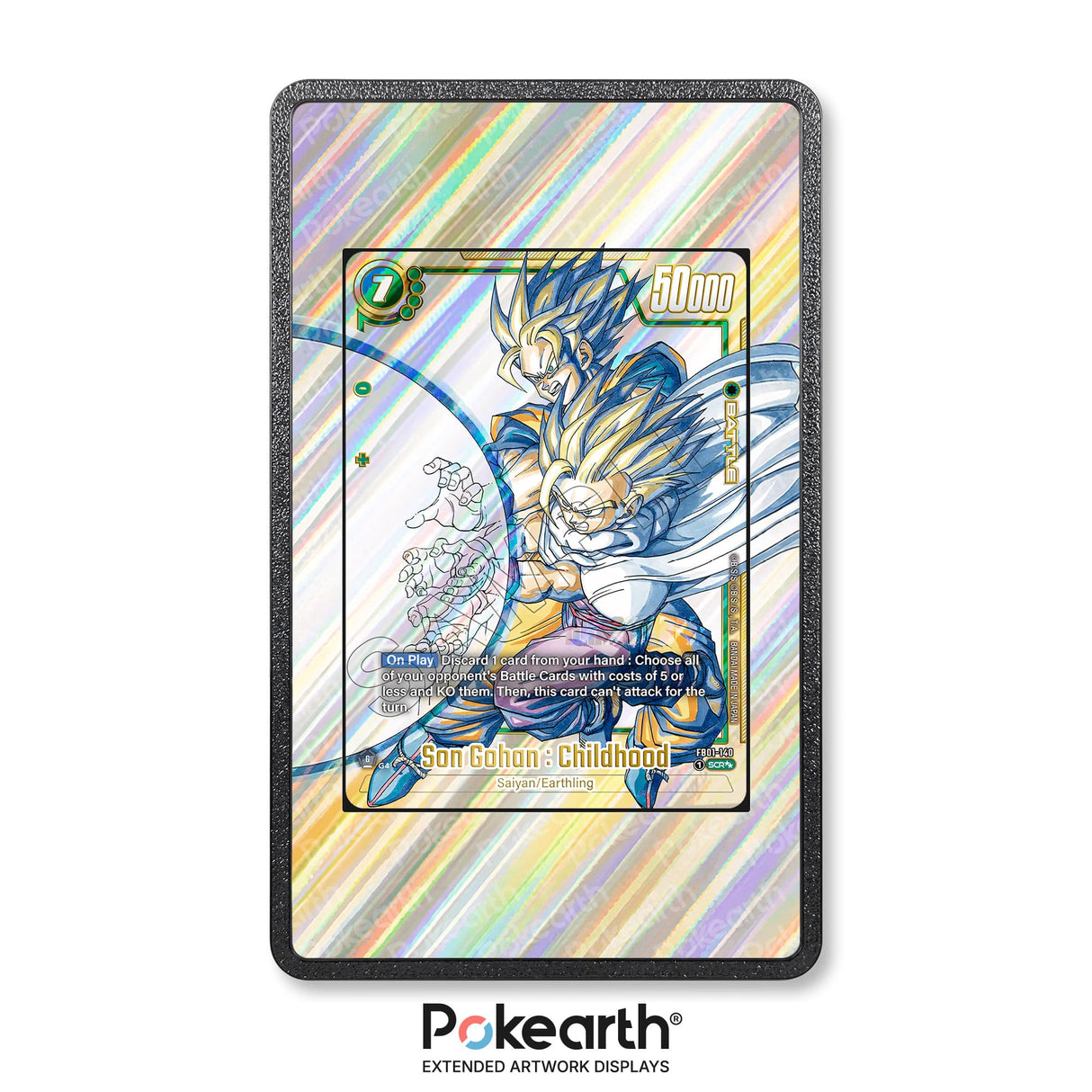 Son Gohan : Childhood FB01-140 - Custodia con Artwork Esteso per Carte Dragon Ball - Display Case Extended Artwork Pokearth