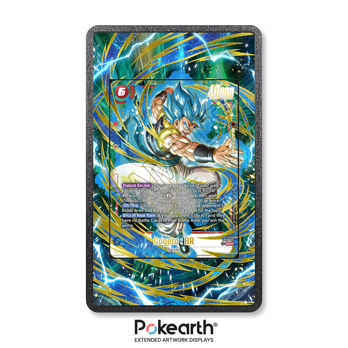Gogeta : BR FB09-121 - Custodia con Artwork Esteso per Carte Dragon Ball - Display Case Extended Artwork Pokearth