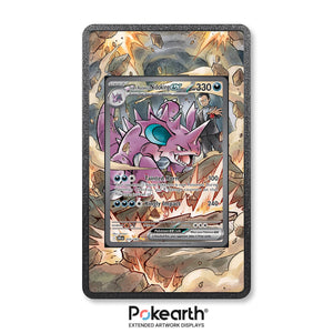 Nidoking ex del Team Rocket 233/182 - Custodia con Artwork Esteso per Carte Pokémon - Display Case Extended Artwork Pokearth