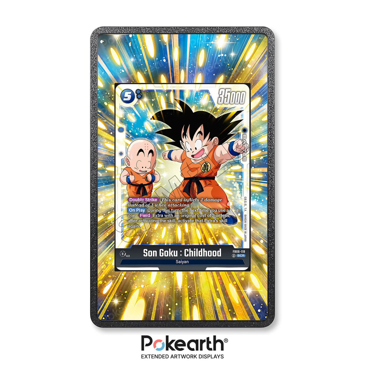 Son Goku : Childhood FB06-119 - Custodia con Artwork Esteso per Carte Dragon Ball - Display Case Extended Artwork Pokearth