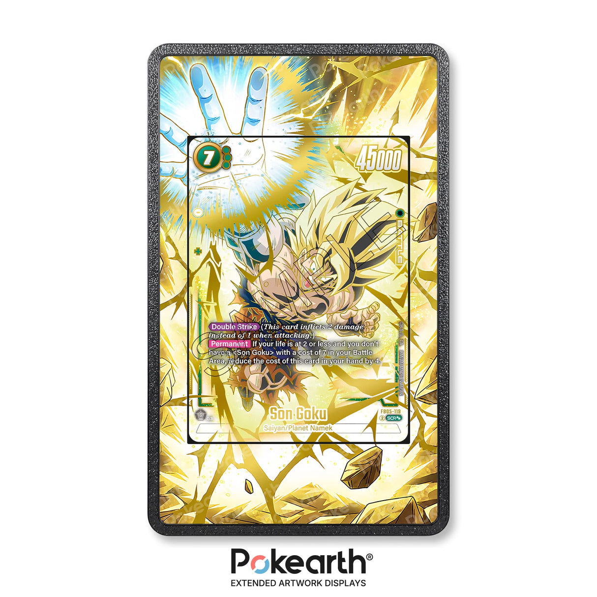 Son Goku FB05-119 - Custodia con Artwork Esteso per Carte Dragon Ball - Display Case Extended Artwork Pokearth