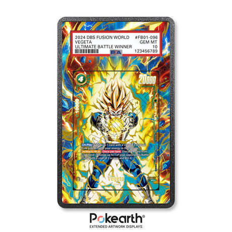 Vegeta FB01-096 - Graded Card Extended Artwork Display Case - Display Case Extended Artwork Pokearth