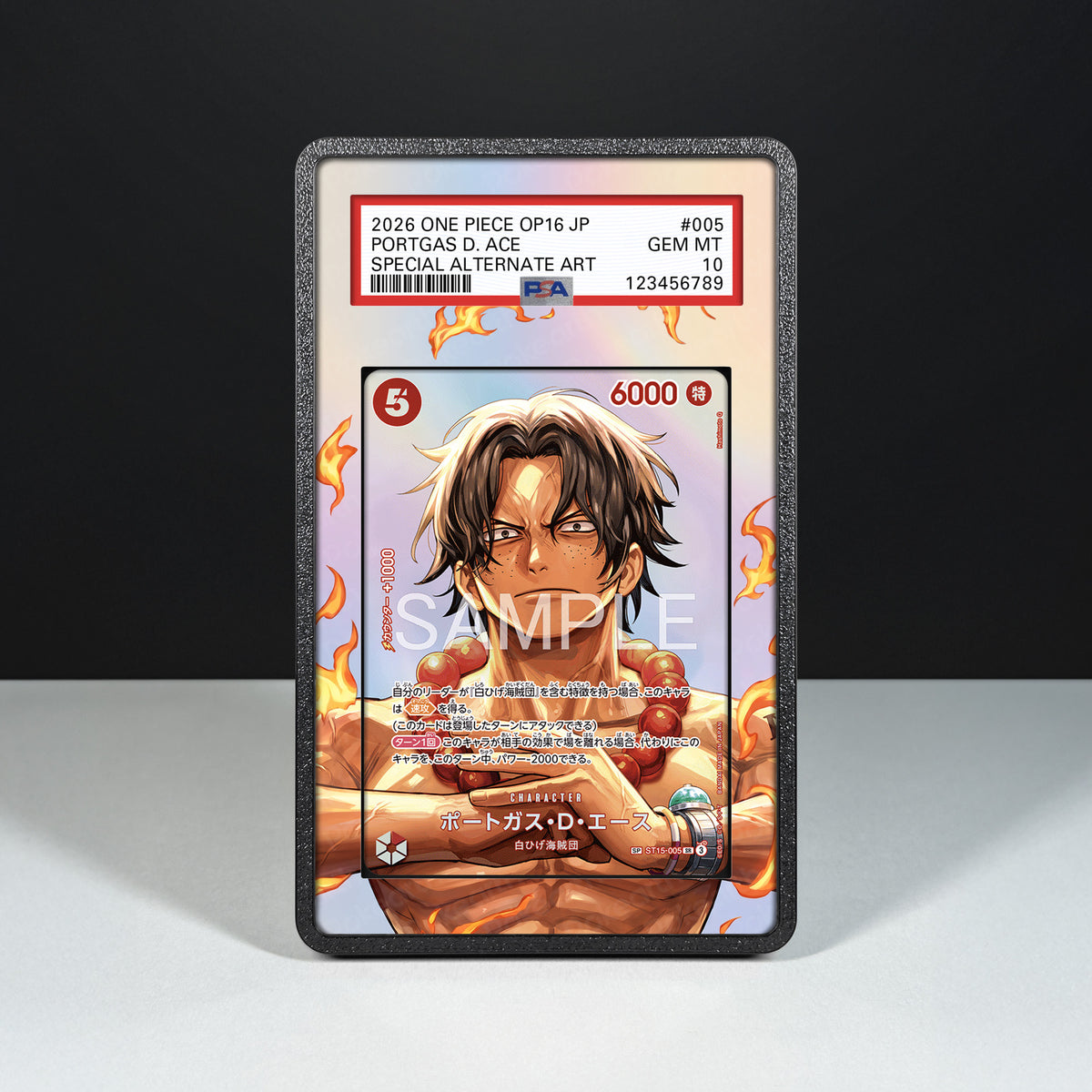 Portgas D. Ace ST15-005 – Hülle mit erweitertem Artwork für bewertete Karten