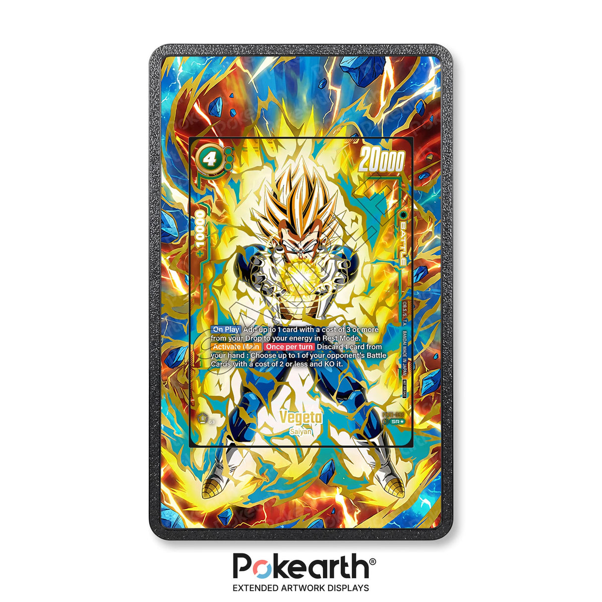 Vegeta FB01-096 - Custodia con Artwork Esteso per Carte Dragon Ball - Display Case Extended Artwork Pokearth