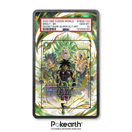 Broly : BR FB06-120 - Graded Card Extended Artwork Display Case - Display Case Extended Artwork Pokearth