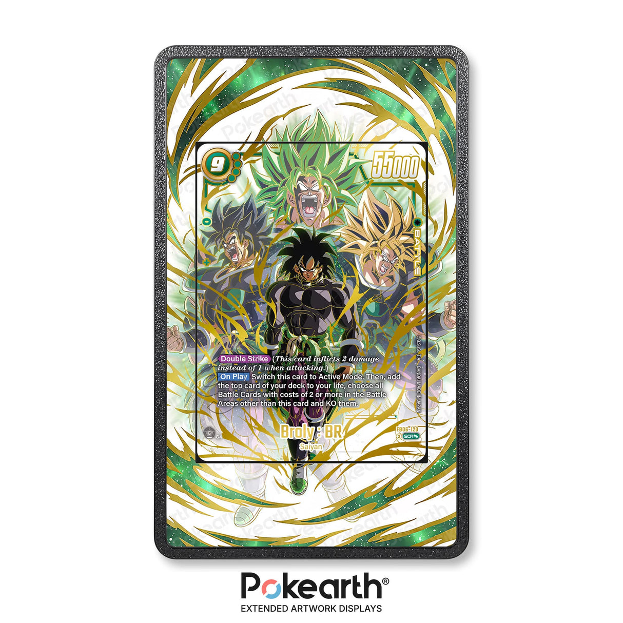 Broly : BR FB06-120 - Custodia con Artwork Esteso per Carte Dragon Ball - Display Case Extended Artwork Pokearth