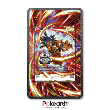 Son Goku FB04-129 - Custodia con Artwork Esteso per Carte Dragon Ball - Display Case Extended Artwork Pokearth