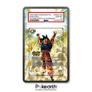 Son Goku FB05-030 - Graded Card Extended Artwork Display Case - Display Case Extended Artwork Pokearth