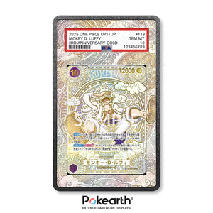 Monkey D. Luffy OP05-119 - Custodia con Artwork Esteso per Carte Gradate - Display Case Extended Artwork Pokearth