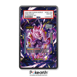 Goku Black FB01-035 - Graded Card Extended Artwork Display Case - Display Case Extended Artwork Pokearth