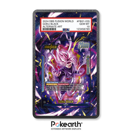 Goku Black FB01-035 - Graded Card Extended Artwork Display Case - Display Case Extended Artwork Pokearth