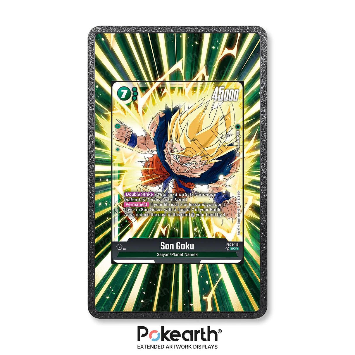 Son Goku FB05-119 - Custodia con Artwork Esteso per Carte Dragon Ball - Display Case Extended Artwork Pokearth