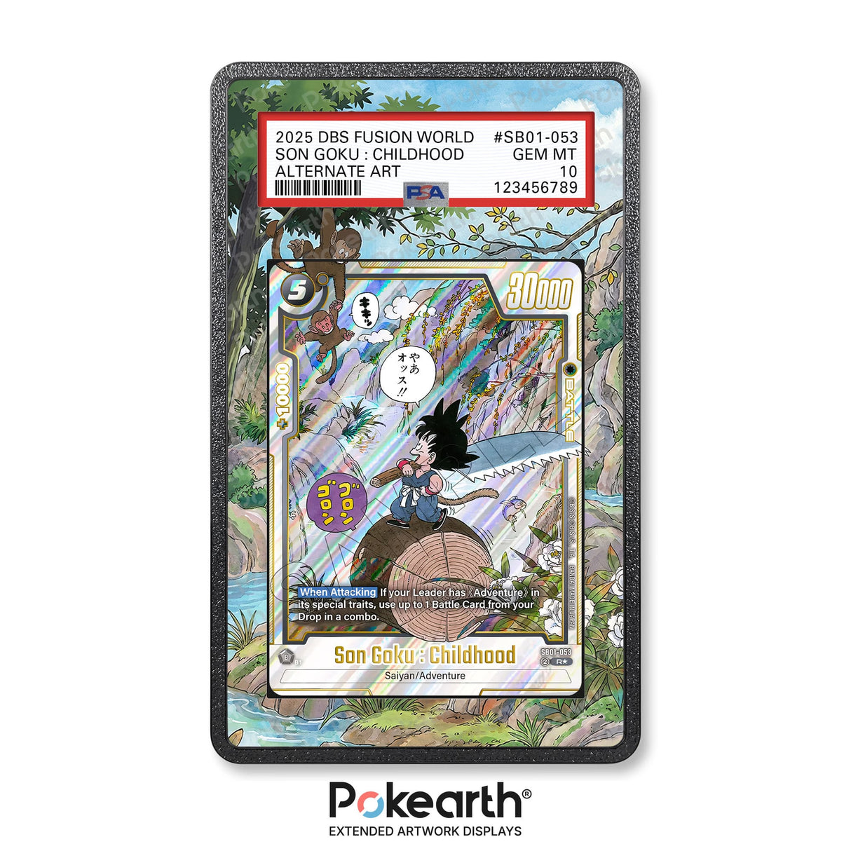Son Goku : Childhood SB01-053 - Graded Card Extended Artwork Display Case - Display Case Extended Artwork Pokearth