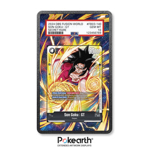 Son Goku FB03-140 - Graded Card Extended Artwork Display Case - Display Case Extended Artwork Pokearth