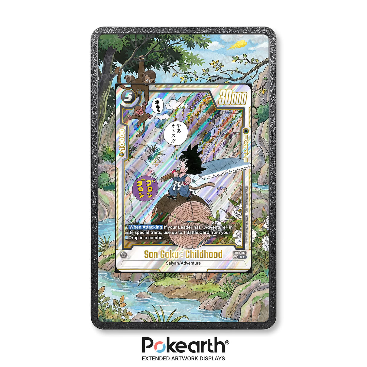 Son Goku : Childhood SB01-053 - Custodia con Artwork Esteso per Carte Dragon Ball - Display Case Extended Artwork Pokearth