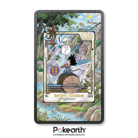 Son Goku : Childhood SB01-053 - Custodia con Artwork Esteso per Carte Dragon Ball - Display Case Extended Artwork Pokearth