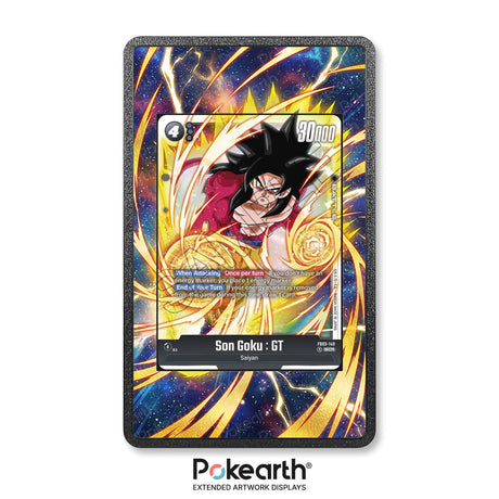 Son Goku FB03-140 - Custodia con Artwork Esteso per Carte Dragon Ball - Display Case Extended Artwork Pokearth