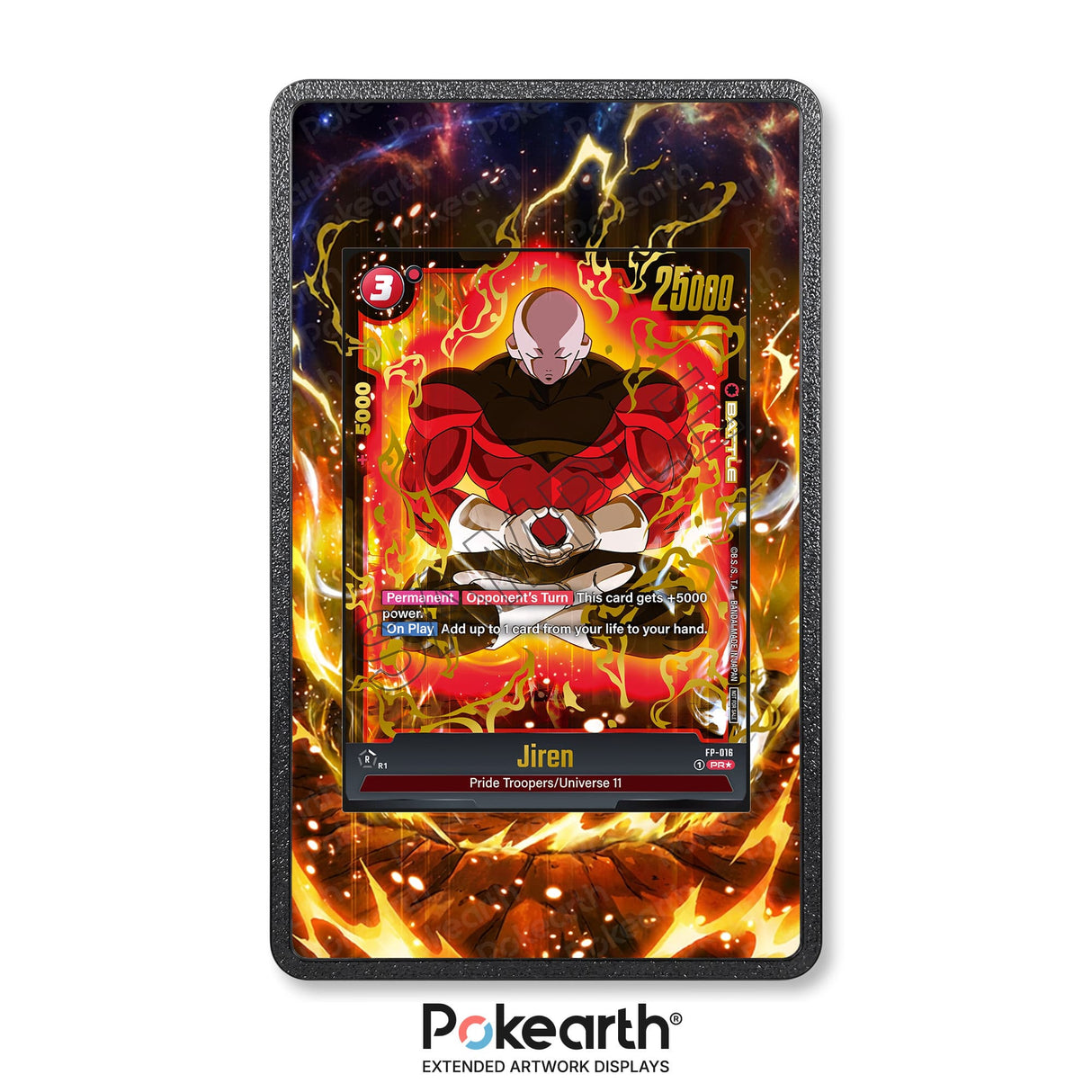 Jiren FP-016 - Custodia con Artwork Esteso per Carte Dragon Ball - Display Case Extended Artwork Pokearth