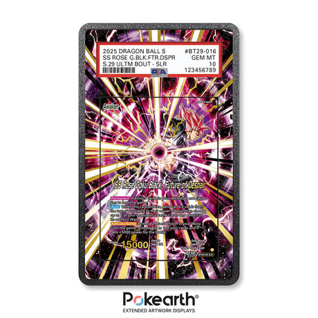 SS Rosé Goku Black, Future of Despair BT29-016 - Graded Card Extended Artwork Display Case - Display Case Extended Artwork Pokearth