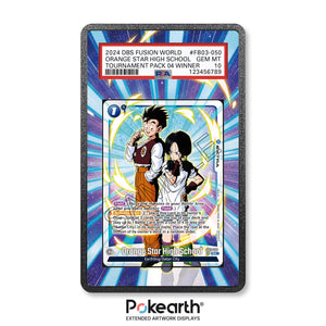 Orange Star High School FB03-050 - Graded Card Extended Artwork Display Case - Display Case Extended Artwork Pokearth