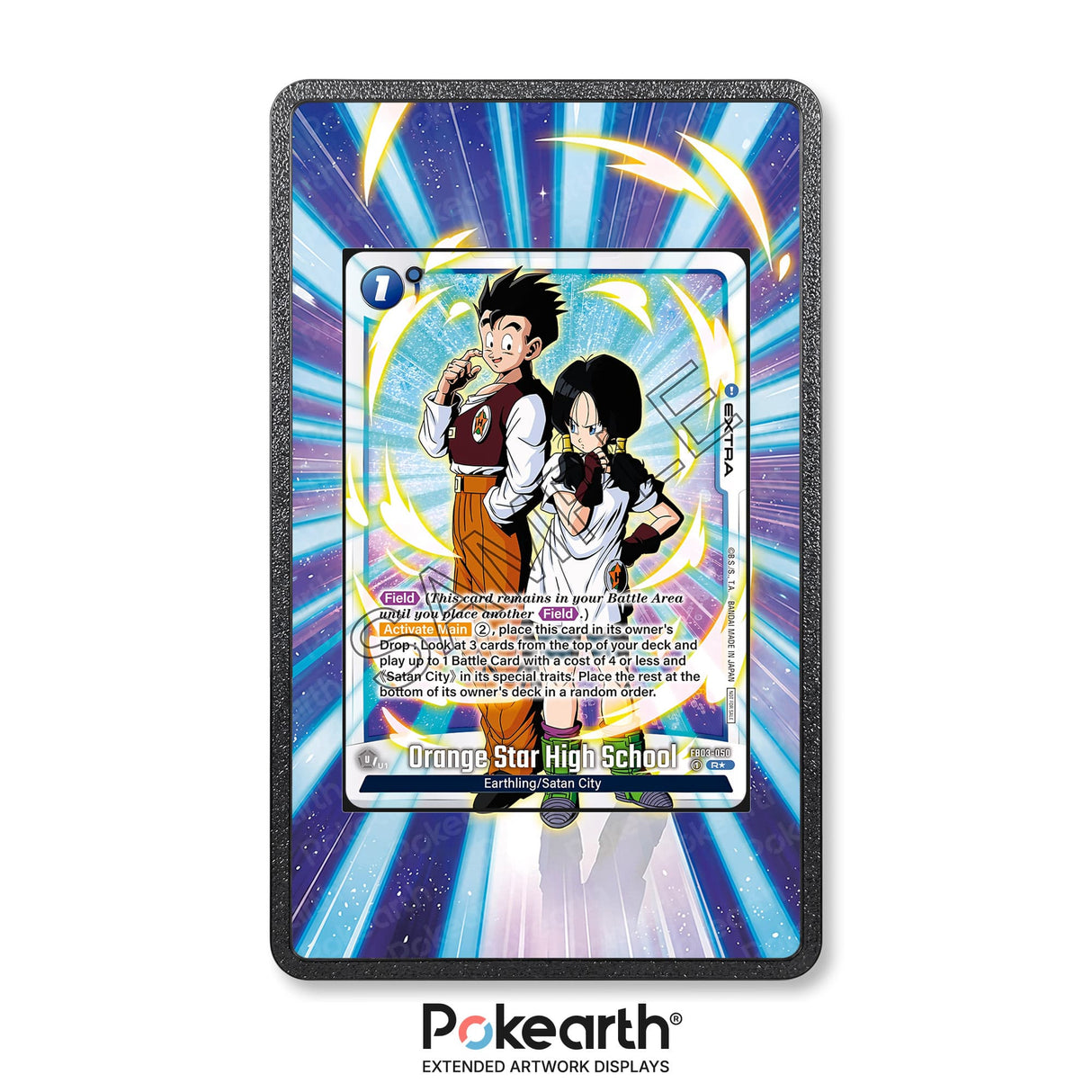 Orange Star High School FB03-050 - Custodia con Artwork Esteso per Carte Dragon Ball - Display Case Extended Artwork Pokearth